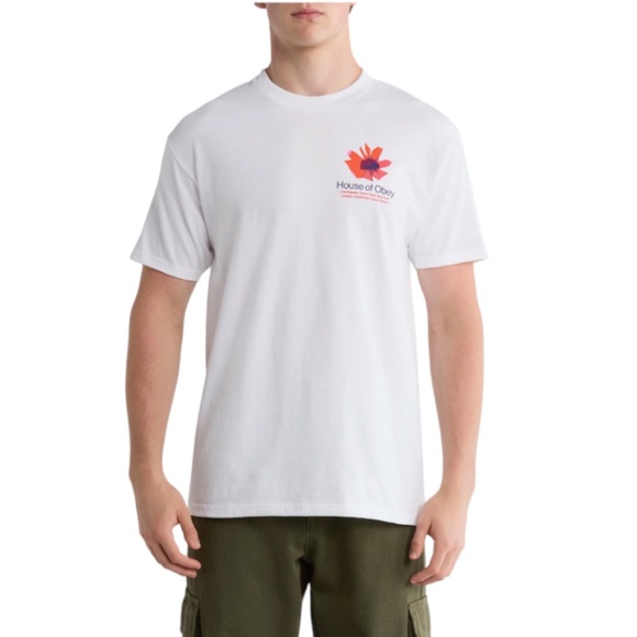 Obey, NWT House Of Obey Floral Classic Tee - Picture 3 of 7